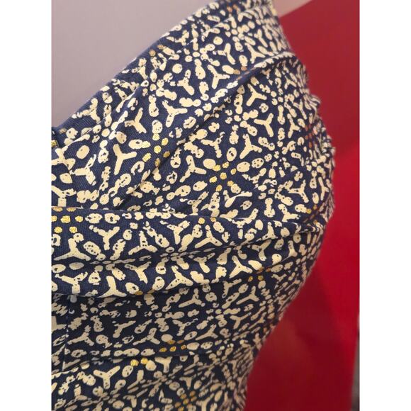 NIP TUCK 4 Nautical Foil Joanne One Piece Swimsuit • Metallic Gold Navy Blue - Picture 5 of 9